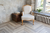 Виниловый ламинат Vinilam Parquet Herringbone Эрмитаж Паркет IS11122