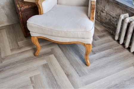 Виниловый ламинат Vinilam Parquet Herringbone Эрмитаж Паркет IS11122