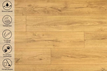Ламинат Peli Anatolia 8 мм Дуб Голд Gold AN DSG 905
