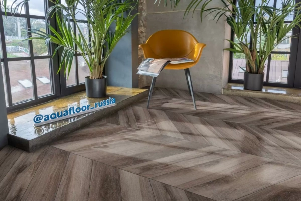 Виниловый ламинат Aquafloor Parquet Glue Chevron AF2554PGCh