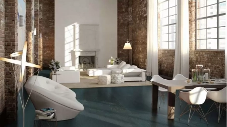 Пробковое покрытие Fomentarino Напольная плавающая пробка Oceano Indigo