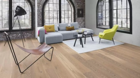 Паркетная доска Boen Однополосная с фаской Дуб белый Анимозо 181мм EIGD42FD