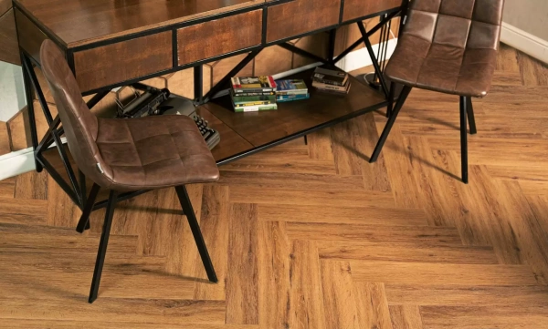 Виниловый ламинат Vinilam Parquet Herringbone Glue Паркет Де Вилль GD11210