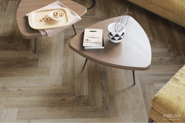 Виниловый ламинат Vinilam Parquet Herringbone Паркет Тусон IS11377