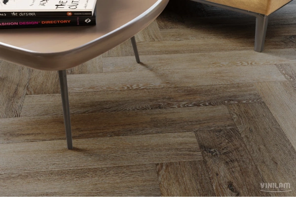 Виниловый ламинат Vinilam Parquet Herringbone Glue Паркет Тусон GD11377