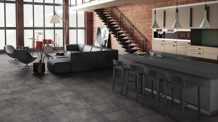 Виниловый ламинат Tarkett Lounge Concrete короткая плашка
