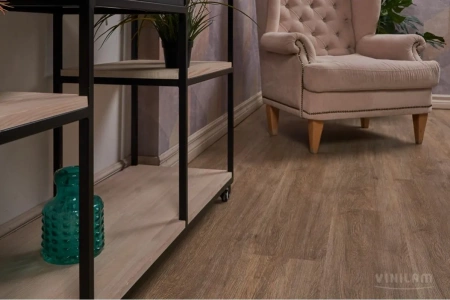 Ламинат SPC Vinilam Ceramo 4,5 мм Дуб Имбирь 6151-D03