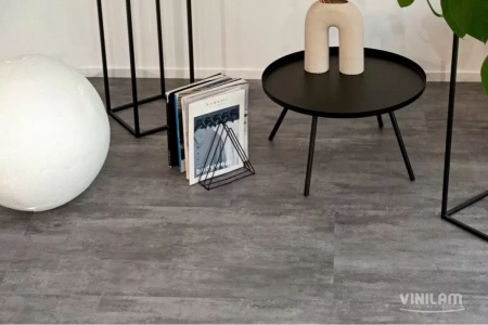 Ламинат SPC Ceramo Vinilam Stone 5/6 мм Цемент Серый 71616