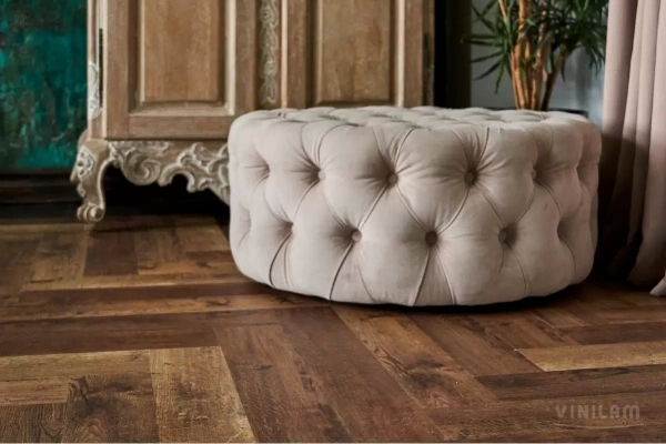 Виниловый ламинат Vinilam Parquet Herringbone Glue Паркет Версальский GD11177