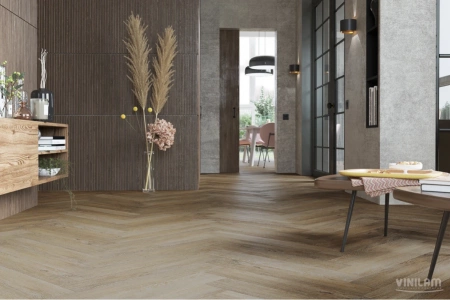 Виниловый ламинат Vinilam Parquet Herringbone Glue Паркет Тусон GD11377