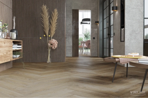 Виниловый ламинат Vinilam Parquet Herringbone Glue Паркет Тусон GD11377