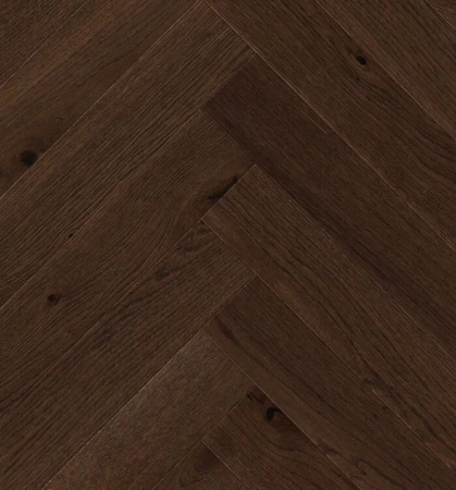 Инженерная доска Living Tree Английская елка Селект Дуб Шоколадный