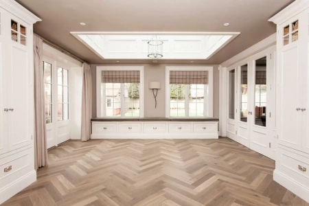 Инженерная доска Arti Parchetto Lago Венгерская елка (шип-паз) Дуб Resia Шпон 1,5 мм