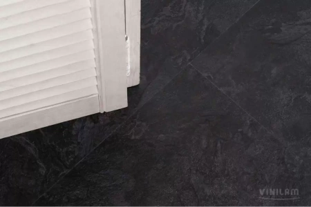 Виниловый ламинат Vinilam Ceramo 2,5 мм Сланцевый Черный 61607