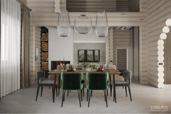 Виниловый ламинат Vinilam Parquet Herringbone Glue Паркет Санторини GD11366