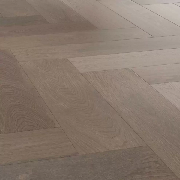 Паркетная доска Royal Parket Елка Английская Дуб Натур Винчи лак