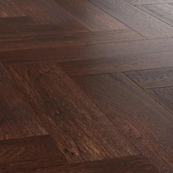 Паркетная доска Royal Parket Елка Английская Дуб Натур Родео лак