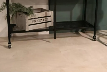 Ламинат SPC Ceramo Vinilam Stone 5 мм Бетон Белый 71615