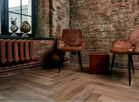 Виниловый ламинат Vinilam Parquet Herringbone Венецианский Паркет IS11199