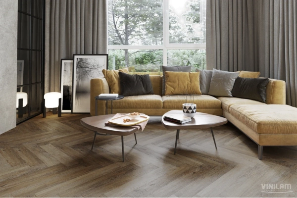 Виниловый ламинат Vinilam Parquet Herringbone Glue Паркет Тусон GD11377