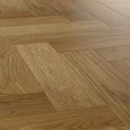 Паркетная доска Royal Parket Елка Английская Дуб Натур Теракот лак