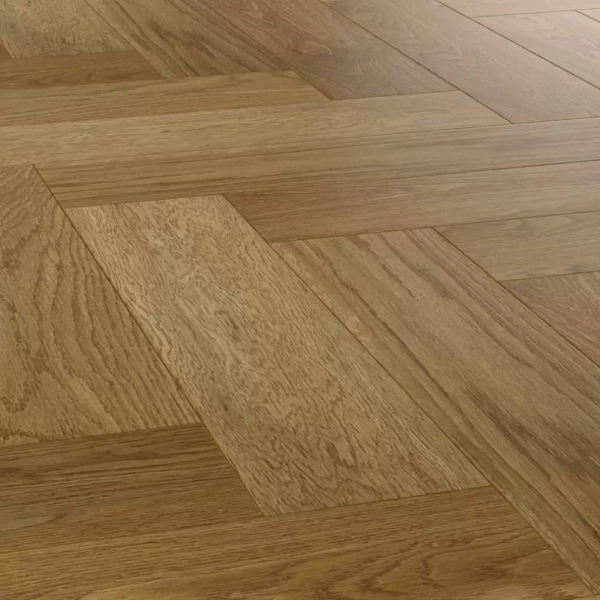 Паркетная доска Royal Parket Елка Английская Дуб Натур Теракот лак