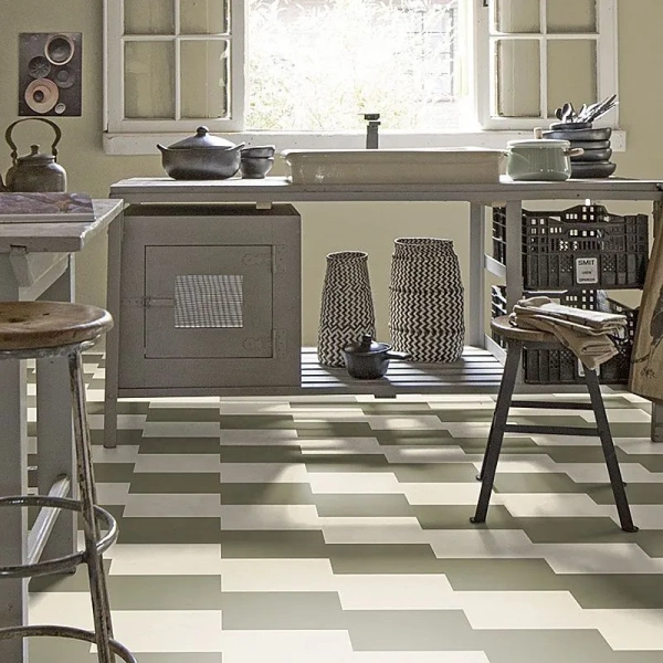 Виниловый ламинат Forbo Marmoleum Click Square Rosemary Green 333355