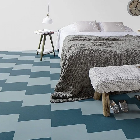 Виниловый ламинат Forbo Marmoleum Click Square Vintage Blue 333360