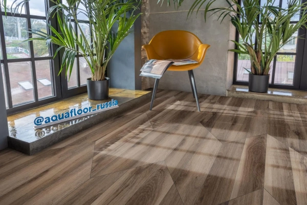 Виниловый ламинат Aquafloor Parquet Glue Chevron AF2558PGCh