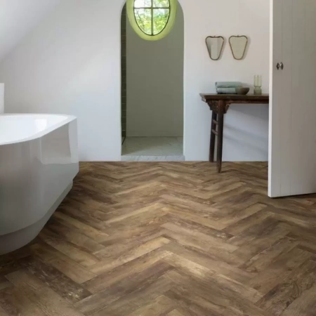 Ламинат SPC IVC Lay Red Herringbone Country Oak 54875
